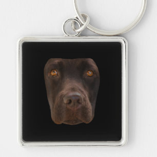 Hund Lover   Schokolade Labrador Dark Brown Dog Fa Schlüsselanhänger