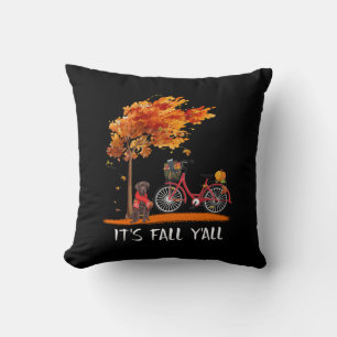 Hund Lover   Schokolade Labrador Es ist Fall Y'all Kissen
