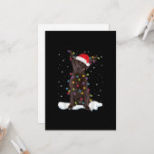 Hund Lover | Schokolade Labrador Retriever Karte (Vorderseite/Rückseite Beispiel)