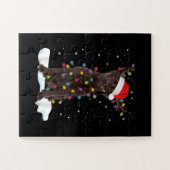 Hund Lover | Schokolade Labrador Retriever Puzzle (Horizontal)