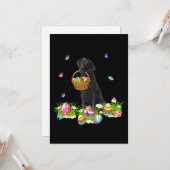 Hund Lover | Schwarzschwarzer Labrador Hund & Oste Karte (Vorderseite/Rückseite Beispiel)