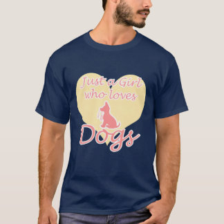 Hund Lover Shirt Geschenk Nur ein Mädchen, das Hun
