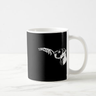 Hund Lover Skeleton Hand Boop Funny Halloween Labr Kaffeetasse