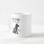 Hund Lover Sobriety Kaffeetasse (Vorderseite Links)