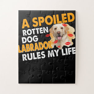 Hund Lover Sposed Rotten Labrador regiert mein L Puzzle