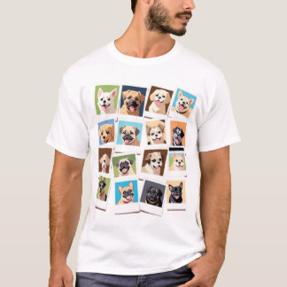 Hund Lover T - Shirt - Niedliche Polaroid-artige C