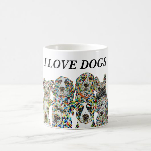 Hund Lover Tasse (Mittel)