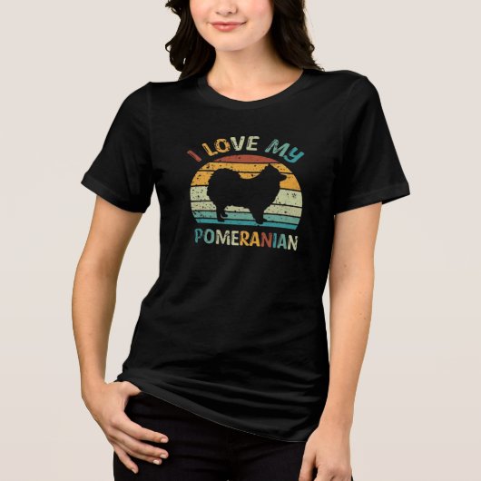 Hund Lover Tri-Blend Shirt (Vorderseite)