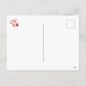 Hund Lover Valentine Geschenk Spitz Feiertagspostkarte (Rückseite)