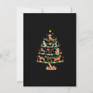 Hund Lover Xmas Lights Hunde Weihnachtsbaum Premiu Einladung
