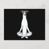 Hund Lover | Yoga Italian Greyhound Postkarte (Vorderseite)