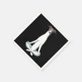 Hund Lover | Yoga Italian Greyhound Serviette (Ecke)