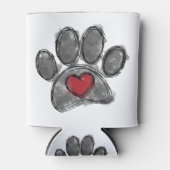 Hund Lover Zeichnend Aquarell Dosenkühler (Vorderseite)