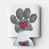 Hund Lover Zeichnend Aquarell Dosenkühler (Rückseite)