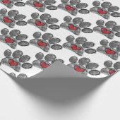 Hund Lover Zeichnend Aquarell Geschenkpapier (Ecke)