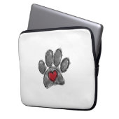 Hund Lover Zeichnend Aquarell Laptopschutzhülle (Vorderseite Links)