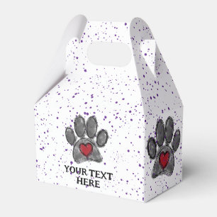 Hund Lover Zeichnend Aquarell Lila Paint Spritzer Geschenkschachtel