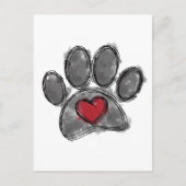 Hund Lover Zeichnend Aquarell Postkarte (Vorderseite)