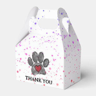 Hund Lover Zeichnend Aquarellfarbe Spritzer Geschenkschachtel