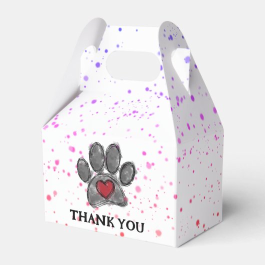 Hund Lover Zeichnend Aquarellfarbe Spritzer Geschenkschachtel (Vorderseite)