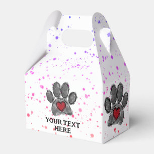Hund Lover Zeichnend Aquarellfarbe Spritzer Geschenkschachtel