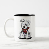 Hund Lover Zwei-Tone-Kaffee-Tasse Zweifarbige Tasse (Links)