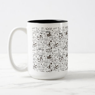 Hund Lover Zweifarbige Tasse