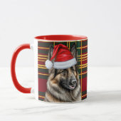 Hund Lover's belgischer Urlaub in Tervuren Kariert Tasse (Links)