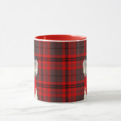 Hund Lover's Karierter gelber Labradoodle-Urlaub Tasse (Zentrum)