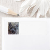 Hund Lover's Rücksendeadresse-Label (Insitu)