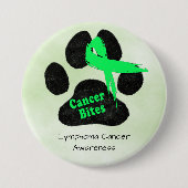 Hund Lymphom Krebs Aufklärungsbutton Button (Vorderseite)