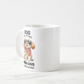 Hund macht mich glücklich kaffeetasse (Vorderseite Links)