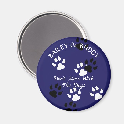 Hund Magnet (Vorderseite/Rückseite)