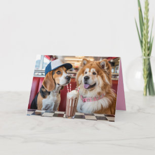 Hund Malt Shop Valentinstagskarte 9 Feiertagskarte