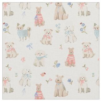 Hund Maltipoo Poodle Terrier Muster Stoff