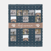 Hund Mama, 5 Foto Fleece Blanket (Vorderseite)
