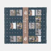 Hund Mama, 5 Foto Fleece Blanket (Vorderseite (Horizontal))