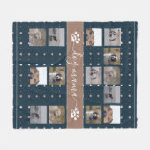 Hund Mama, 5 Foto Fleece Blanket (Vorderseite (Horizontal))