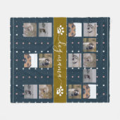 Hund Mama, 5 Foto Fleece Blanket (Vorderseite (Horizontal))