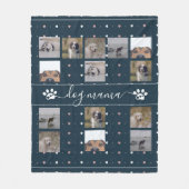 Hund Mama, 5 Foto Fleece Blanket (Vorderseite)