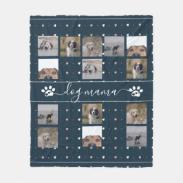 Hund Mama, 5 Foto Fleece Blanket