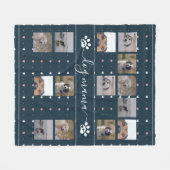 Hund Mama, 5 Foto Fleece Blanket (Vorderseite (Horizontal))