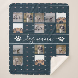 Hund Mama, 5 Foto Keepake Sherpa Blanket Sherpadecke