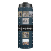 Hund Mama, 5 Fotos Thermosbecher (Vorderseite)