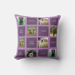 Hund Mama Foto Collage werfen Kissen