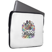 Hund Mama Pfote Leopard Regenbogen Wasserfarbe Her Laptopschutzhülle (Vorne Rechts)