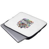 Hund Mama Pfote Leopard Regenbogen Wasserfarbe Her Laptopschutzhülle (Vorne Knopf)