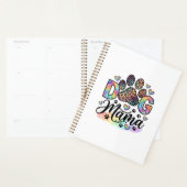 Hund Mama Pfote Leopard Regenbogen Wasserfarbe Her Planer (Anzeige)