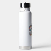Hund Mama Pfote Leopard Regenbogen Wasserfarbe Her Trinkflasche (rechts)