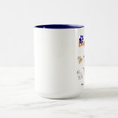 Hund Mama Vibes Tasse - Weil meine Kinder Pfoten h (Zentrum)